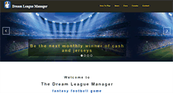 Desktop Screenshot of dreamleaguemanager.com